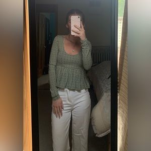 Forever 21 Green Babydoll Top